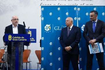 La fiesta aniversario de Global se celebró este miércoles en el Cabildo grancanario (Foto TA)